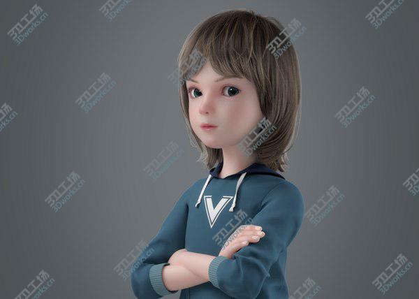 images/goods_img/20210312/Cartoon Boy Rigged model/4.jpg